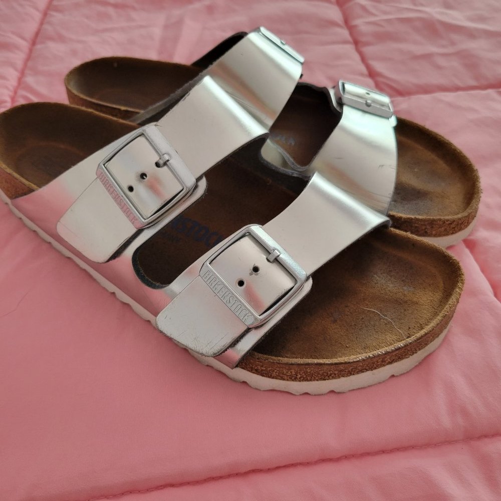 Birkenstock - Arizona Soft Footbed - SILVER - SIZE 40 (= to Women's 9-9.5)